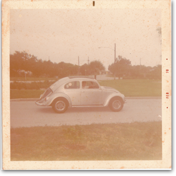 A shot of Skip Steele's first wheels on the beach in the late 60's around the time of first hash encounters..