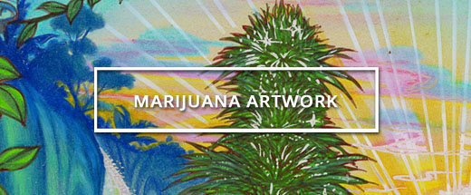 Vintage Marijuana Artwork from Ganja Outpost