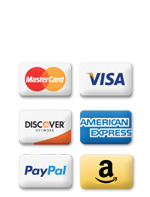 We provide multiple secure payment options for your online orders including Visa, Mastercard, Amex, & Paypal