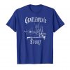 An image of a blue Gentlemen's Sport pot smuggling t-shirt from GanjaOutpost.com