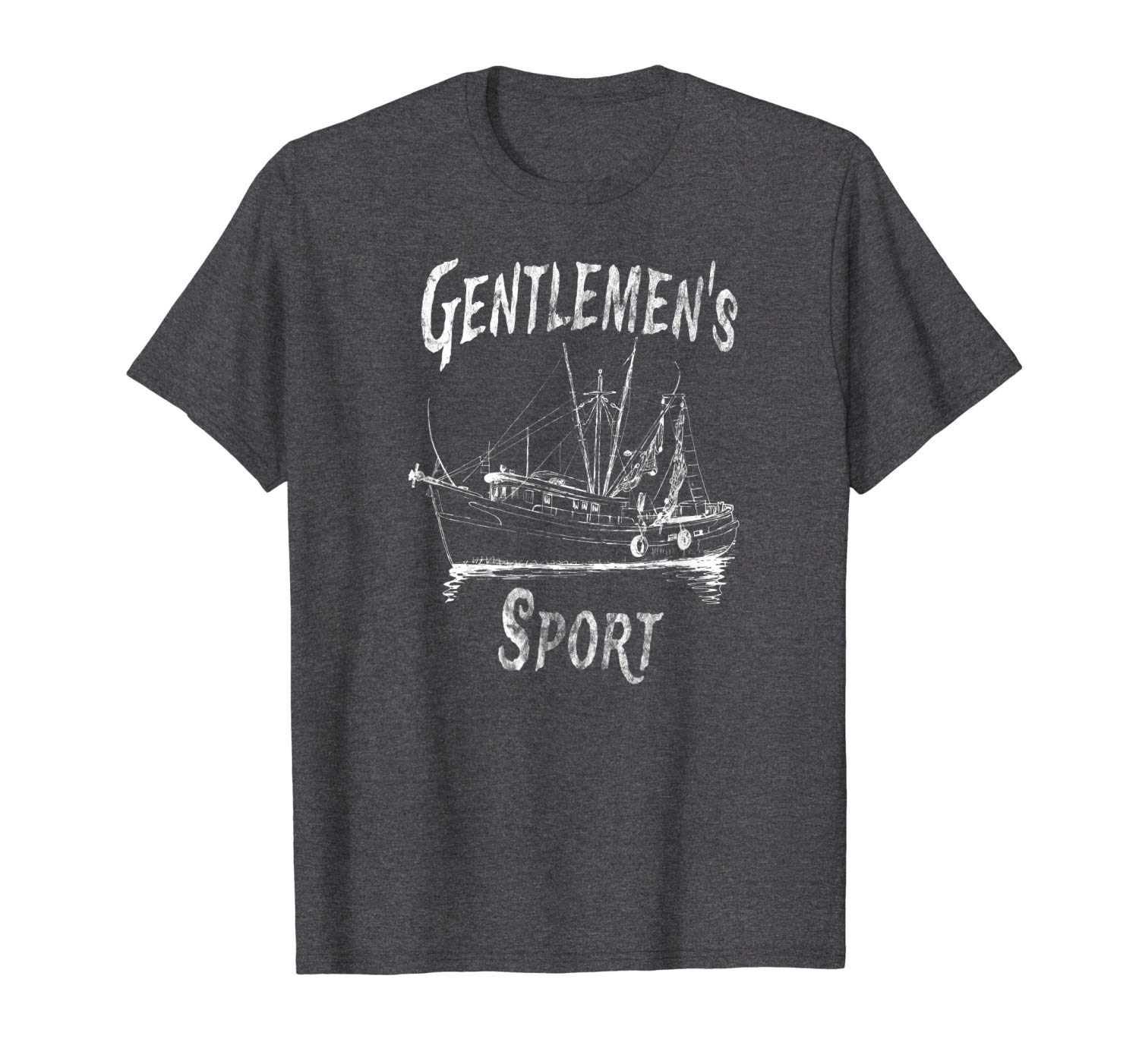 An image of a dark heather Gentlemen's Sport pot smuggling t-shirt from GanjaOutpost.com