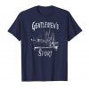 An image of a navy Gentlemen's Sport pot smuggling t-shirt from GanjaOutpost.com