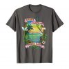 Image of a asphalt colored Smoke Colombian Red Bud Vintage Marijuana T-shirt from Ganja Outpost