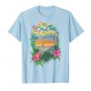 Image of a baby blue colored Do it in Jamaica Vintage Marijuana T-shirt from Ganja Outpost