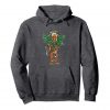 An image of a dark heather cannabis grower hoodie from Ganja Outpost.