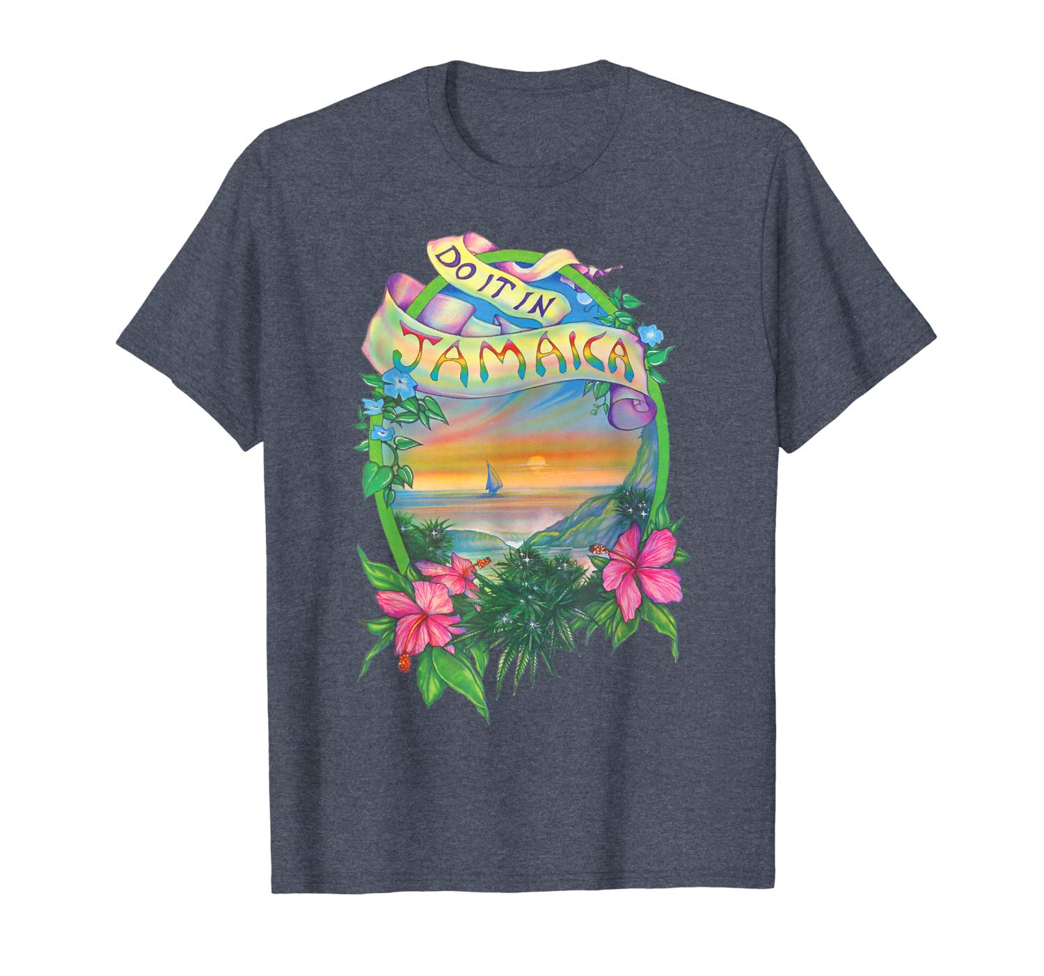 Jamaican Ganja Retro Weed Gift T-Shirt