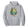Image of a heather grey colored Smoke Colombian Red Bud Vintage Marijuana Hoodie from Ganja Outpost