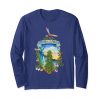 Image of a navy colored Maui Wowie Vintage Marijuana Long Sleeve T-shirt from Ganja Outpost.