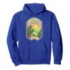 Image of a royal blue colored Colombian Gold Vintage Marijuana Pullover Hoodie from Ganja Outpost.