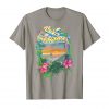 Image of a slate colored Do it in Jamaica Vintage Marijuana T-shirt from Ganja Outpost
