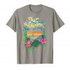 Image of a slate colored Do it in Jamaica Vintage Marijuana T-shirt from Ganja Outpost