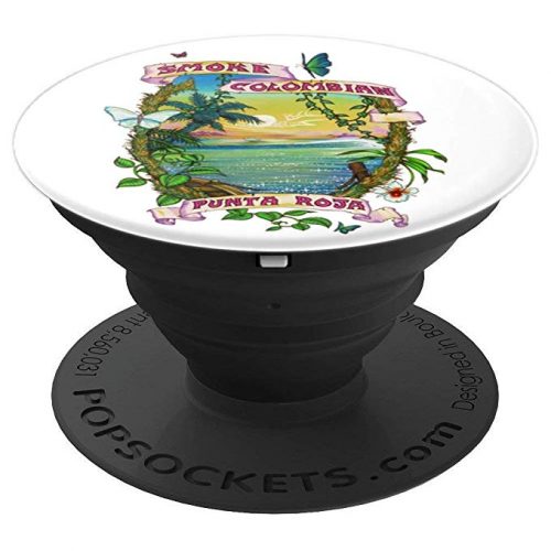 Expanded view of Smoke Colombian Popsocket for phones and tablets.