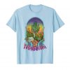 An Image of the baby blue Smoke Marijuana T-shirt from Ganja Outpost