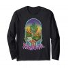 An Image of the black Smoke Marijuana Long Sleeve T-shirt from Ganja Outpost