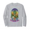 An Image of the heather grey Smoke Marijuana Long Sleeve T-shirt from Ganja Outpost