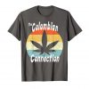 An image of a asphalt retro Colombian Connection T-shirt from Ganja Outpost.