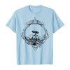 An Image of a baby blue Magic Mushroom tshirt from Ganja Outpost vintage psychedelic apparel.