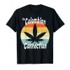 An image of a black retro Colombian Connection T-shirt from Ganja Outpost.