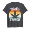 An image of a asphalt retro Colombian Connection T-shirt from Ganja Outpost.