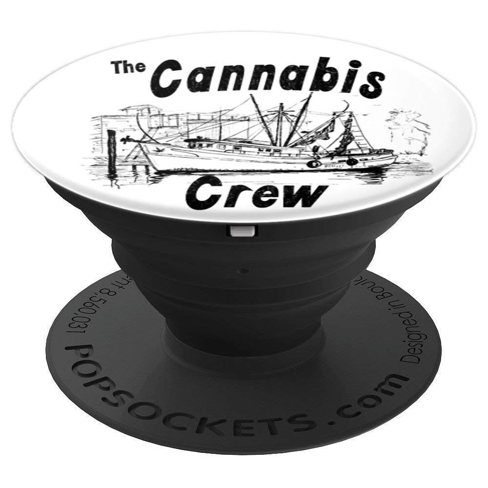 A expanded view of the Cannabis Crew Popsocket from Ganja Outpost