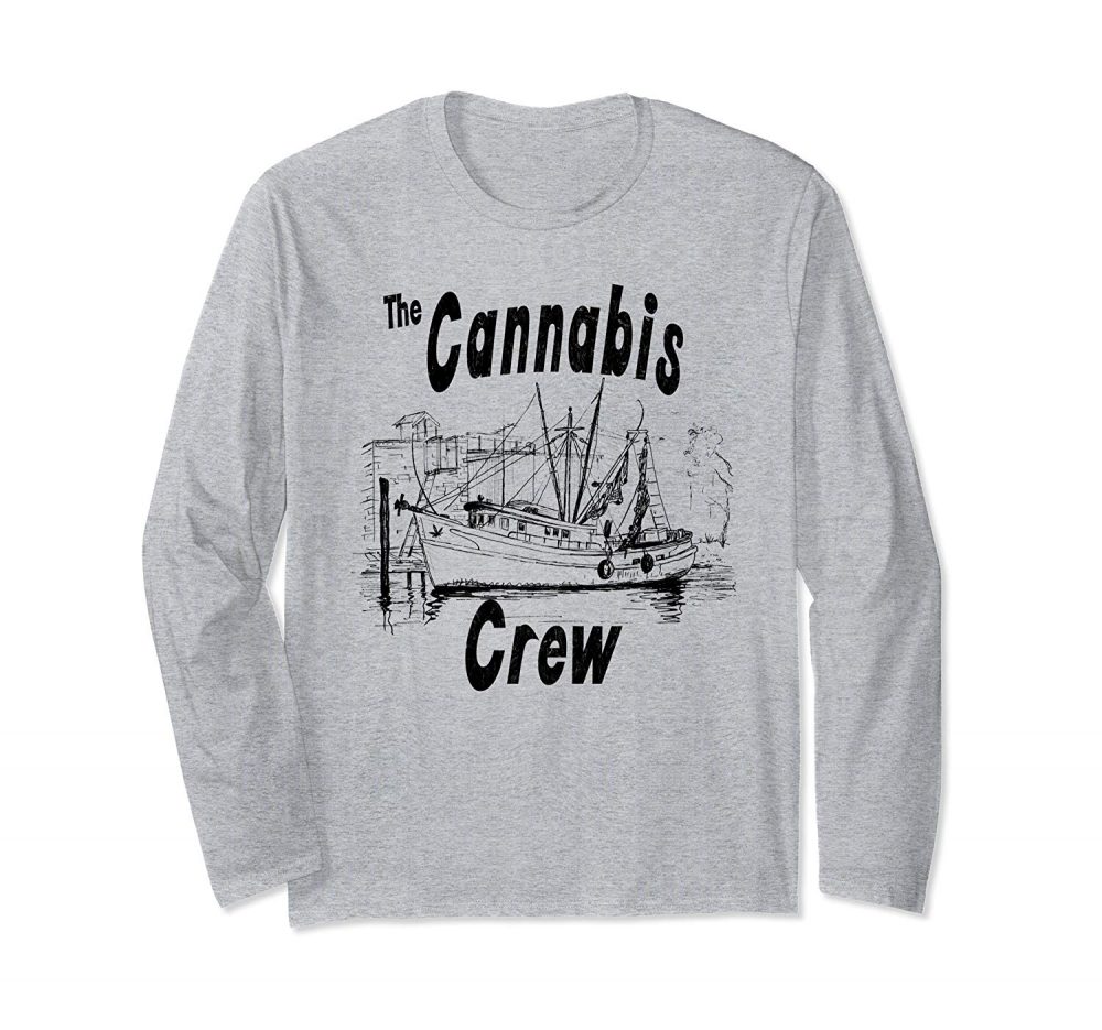 An image of a long sleeve Cannabis Crew T_shirt from Ganja Outpost