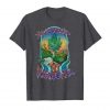 An Image of the heather grey Magic Island Marijuana T-shirt from Ganja Outpost