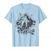 An image of the baby blue colored Maui Wowie Blackline Vintage Cannabis T-shirt from Ganja Outpost