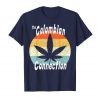 An image of a navy retro Colombian Connection T-shirt from Ganja Outpost.