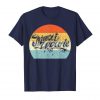 An image of the vintage maui wowie sun design in navy from Ganja Outpost.