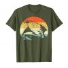 An image of a olive retro spaceship ufo lovers t-shirt from Ganja Outpost