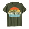 An image of the vintage maui wowie sun design in olive from Ganja Outpost.