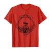 An Image of a red Magic Mushroom tshirt from Ganja Outpost vintage psychedelic apparel.