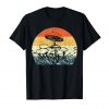 An image of a black retro pschyedelic mushrooms t-shirt exclusively available from Ganja Outpost.