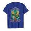 An Image of the royal blue Magic Island Marijuana T-shirt from Ganja Outpost