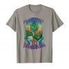 An Image of the slate Magic Island Marijuana T-shirt from Ganja Outpost