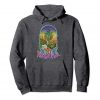 An Image of the dark heather Smoke Marijuana pullover Hoodie from Ganja Outpost