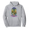 An Image of the heather grey Smoke Marijuana pullover Hoodie from Ganja Outpost