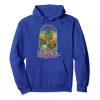 An Image of the royal blue Smoke Marijuana pullover Hoodie from Ganja Outpost