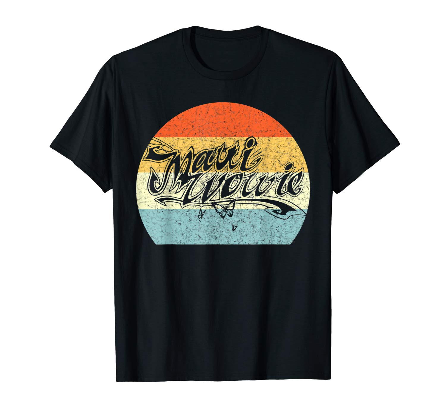 An image of the vintage maui wowie sun design in black from Ganja Outpost.