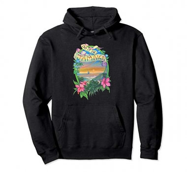 Jamaican Ganja Retro Weed Gift Hoodie