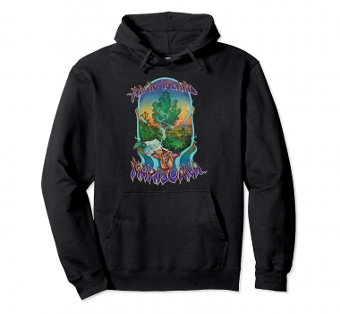 Magic Island Marijuana Retro Vintage Hoodie