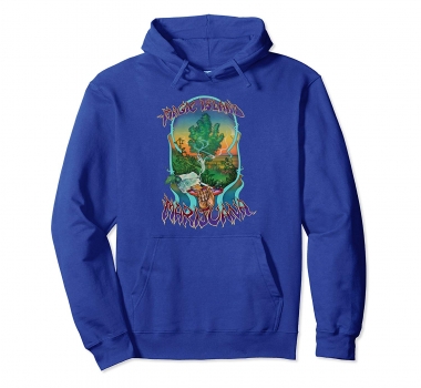 Magic Island Marijuana Retro Vintage Hoodie