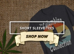 An image of a link to the short sleeve t-shirts available on Ganja Outpost.